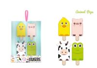 Opakowanie Gumki do mazania Lody/Zwierzęta