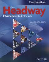 Headway 4E NEW Intermediate SB OXFORD. Autor: Liz and John Soars. SmakLiter.pl Okładka książki Headway 4E NEW Intermediate SB OXFORD