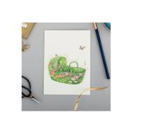 Opakowanie Karnet A096 B6 + koperta Kosz z kwiatów