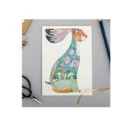 Opakowanie Karnet A098 B6 + koperta Niebieski zając