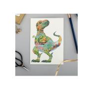 Opakowanie Karnet A100 B6 + koperta Tyranozaur