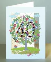 Opakowanie Karnet PM140 wycinany + koperta Urodziny 40