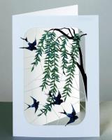 Opakowanie Karnet PM241 wycinany + koperta Jaskółki