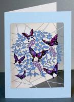 Opakowanie Karnet PM920 wycinany + koperta Motyle