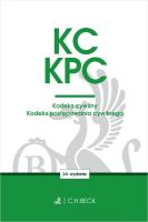 KODEKS CYWILNY KODEKS POSTĘPOWANIA CYWILNEGO EDYCJA SĘDZIOWSKA WYD. 24. Autor: Opracowanie zbiorowe. SmakLiter.pl Okładka książki KODEKS CYWILNY KODEKS POSTĘPOWANIA CYWILNEGO EDYCJA SĘDZIOWSKA WYD. 24
