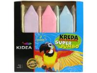 KREDA SUPER JUMBO 7 KOLORÓW KIDEA. Wydawca: Derform. SmakLiter.pl Opakowanie KREDA SUPER JUMBO 7 KOLORÓW KIDEA