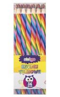Opakowanie Kredki tęczowe wielokolorowe (36szt) STRIGO