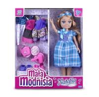 Opakowanie Lalka Natalia mała modnisia niebieska