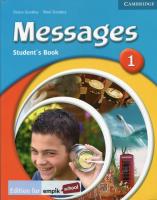 Okładka książki Messages 1 Student's Book