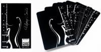 Opakowanie MN Karty do gry czarne gitara talia 55 kart