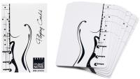 Opakowanie MN Music Karty do gry białe gitara talia 55 kart