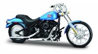 Opakowanie MOTOCYKL 2002 FXSTB NIGHT TRAIN NIEBIESKI SKALA 1:18