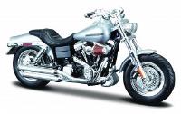 Opakowanie MOTOCYKL FXDFSE CVO FAT BOB 2009 SREBRNY SKALA 1:18