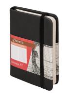 Opakowanie Notes w kratkę A7 Secesja czarny