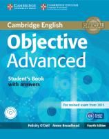 Objective Advanced Student's Book with answers + CD-ROM. Autor: O'Dell Felicity, Broadhead Annie. SmakLiter.pl Okładka książki Objective Advanced Student's Book with answers + CD-ROM