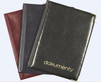 Opakowanie Okładka na dokumenty duża ekowinyl czarny