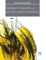 Pavana e tarantella PWM. Autor: Romuald Twardowski. SmakLiter.pl Okładka książki Pavana e tarantella PWM