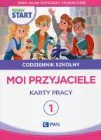 Pewny start. Codziennik szkolny 1 Moi przyjaciele. Autor:   Praca zbiorowa. SmakLiter.pl Okładka książki Pewny start. Codziennik szkolny 1 Moi przyjaciele
