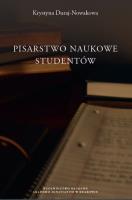 Pisarstwo naukowe studentów. Autor: Duraj-Nowakowa Krystyna. SmakLiter.pl Okładka książki Pisarstwo naukowe studentów