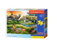 Puzzle 100 World of Dinosaurs CASTOR. Wydawca: Castorland. SmakLiter.pl Opakowanie Puzzle 100 World of Dinosaurs CASTOR