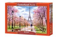 Puzzle 1000 Romatic Walk in Paris CASTOR. Wydawca: Castorland. SmakLiter.pl Opakowanie Puzzle 1000 Romatic Walk in Paris CASTOR