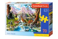 Puzzle 70 Forest Animals CASTOR. Wydawca: Castorland. SmakLiter.pl Opakowanie Puzzle 70 Forest Animals CASTOR