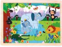 Opakowanie Puzzle drewniane Dżungla 20el.