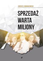 Sprzedaż warta miliony. Autor: Andrzej Nowakowski (rysunki). SmakLiter.pl Okładka książki Sprzedaż warta miliony