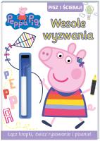 Świnka Peppa. Pisz i ścieraj! Wseołe wyzwania. Autor: Opracowanie zbiorowe. SmakLiter.pl Okładka książki Świnka Peppa. Pisz i ścieraj! Wseołe wyzwania