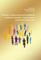 Tożsamość w naukach społecznych, a ekonomiczne.... Autor: Lilla Młodzik, Mackiewicz Michał, Ireneusz Miciuła. SmakLiter.pl Okładka książki Tożsamość w naukach społecznych, a ekonomiczne...