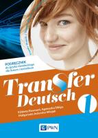 Transfer Deutsch 1 Podręcznik PWN. Autor: Agnieszka Sibiga   Elżbieta Reymont   Małgorzata. SmakLiter.pl Okładka książki Transfer Deutsch 1 Podręcznik PWN