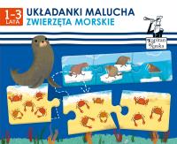 ZWIERZĘTA MORSKIE UKŁADANKI MALUCHA KAPITAN NAUKA. Autor: Sebastian Opryszek. SmakLiter.pl Okładka książki ZWIERZĘTA MORSKIE UKŁADANKI MALUCHA KAPITAN NAUKA