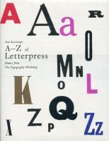 Alan Kitching's A-Z of Letterpress. Wydawca: Laurence King Publishing. SmakLiter.pl Opakowanie Alan Kitching's A-Z of Letterpress