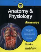 Anatomy and Physiology For Dummies. Autor: Odya Erin, Norris Maggie A.. SmakLiter.pl Okładka książki Anatomy and Physiology For Dummies