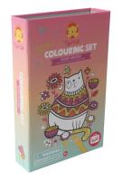 Brokatowa kolorowanka Nocny ogród. Wydawca: Tiger Tribe. SmakLiter.pl Opakowanie Brokatowa kolorowanka Nocny ogród