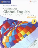 Cambridge Global English Stage 7 Workbook. Autor: Barker Chris, Mitchell Libby. SmakLiter.pl Okładka książki Cambridge Global English Stage 7 Workbook