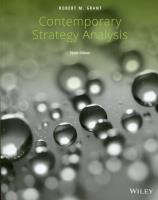 Contemporary Strategy Analysis. Autor: Grant Robert M.. SmakLiter.pl Okładka książki Contemporary Strategy Analysis