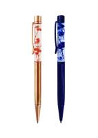 Opakowanie Długopis metalowy z kwiatkiem (24szt)