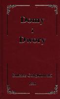 DOMY I DWORY. Autor: ŁUKASZ GOŁĘBIOWSKI. SmakLiter.pl Okładka książki DOMY I DWORY