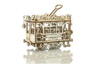 Opakowanie Drewniane puzzle 3D City Tram + tory kolejowe