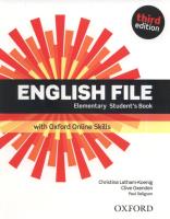 English File 3E Elementary SB + online practice. Autor: Clive Oxenden; Christina Latham-Koenig. SmakLiter.pl Okładka książki English File 3E Elementary SB + online practice