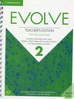 Evolve Level 2 Teacher's Edition with Test Generator. Autor: Kocienda Genevieve, Gregory J.Manin, Rimmer Wayne, Simpson Katy, Santos Raquel Ribeiro dos. SmakLiter.pl Okładka książki Evolve Level 2 Teacher's Edition with Test Generator