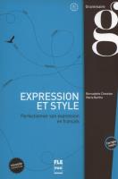 Expression et style (corrigés intégrés) - B2-C1. Autor: Barthe Marie, Chovelon Bernadette. SmakLiter.pl Okładka książki Expression et style (corrigés intégrés) - B2-C1