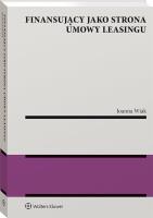 Okładka książki Finansujący jako strona umowy leasingu