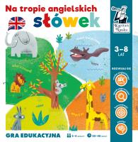 Gra edukacyjna - Na tropie angielskich słówek. Autor: Jakubowska Barbara. SmakLiter.pl Okładka książki Gra edukacyjna - Na tropie angielskich słówek