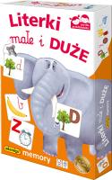 GRA MEMORY LITERKI MAŁE I DUŻE. Wydawca: Adamigo. SmakLiter.pl Opakowanie GRA MEMORY LITERKI MAŁE I DUŻE