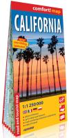 Kalifornia mapa samochodowo-turystyczna 1:1 250 000. Autor: Opracowanie zbiorowe. SmakLiter.pl Okładka książki Kalifornia mapa samochodowo-turystyczna 1:1 250 000