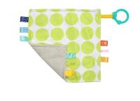 Kocyk dwustronny zielone kropki. Wydawca: Dumel. SmakLiter.pl Opakowanie Kocyk dwustronny zielone kropki