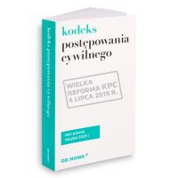 Okładka książki KODEKS POSTĘPOWANIA CYWILNEGO 08.2019