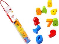 Opakowanie Kolorowe cyferki do nawlekania